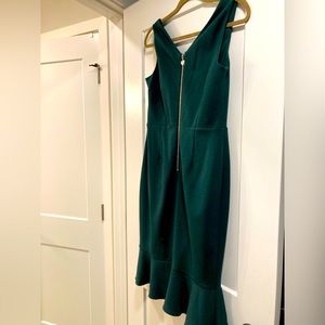 Beautiful emerald green cocktail dress